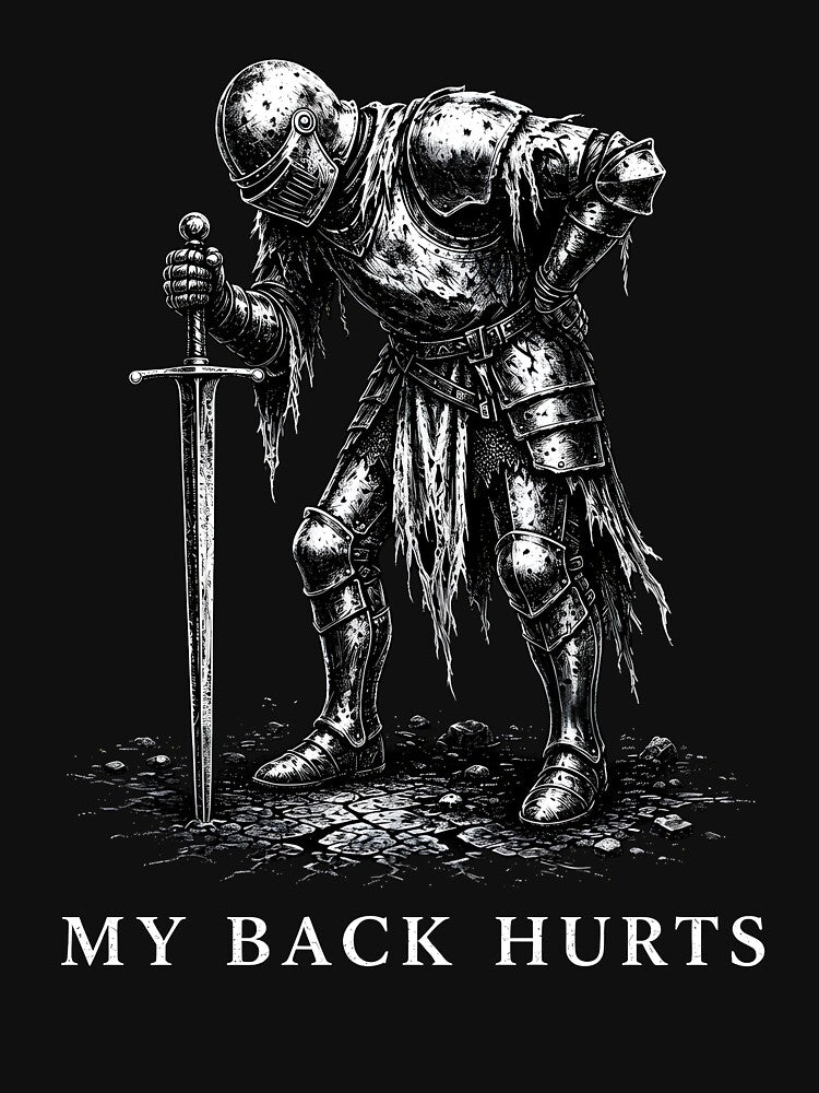 Back Hurts Knight Meme by jimmyneo