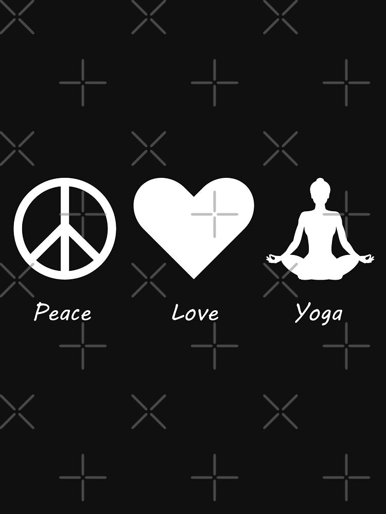 Peace, Love, Yoga. Perfect yoga gift for those that love yoga! by almeapparel