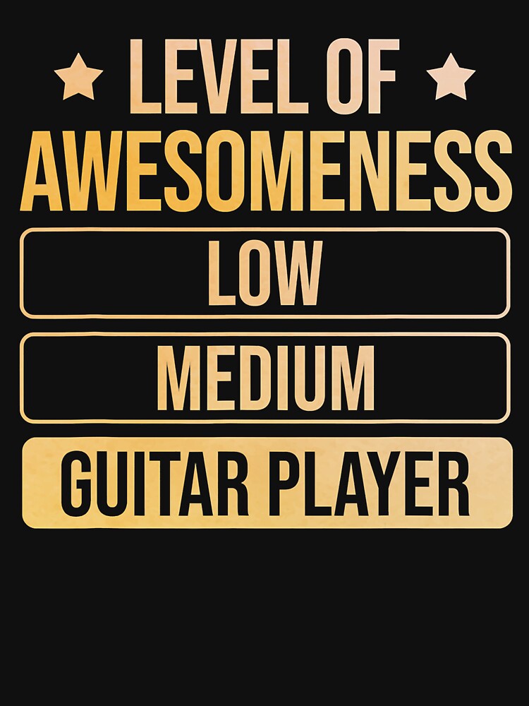 Guitarist Level Of Awesomeness Guitar Player by Leon-Alexander