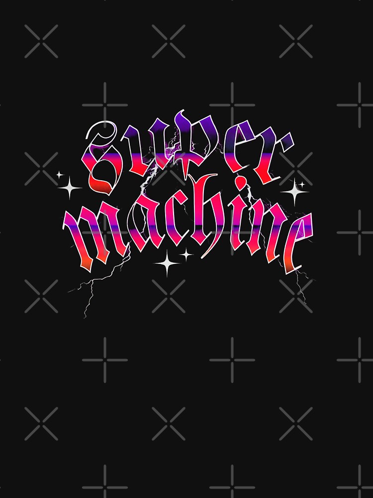 Super Machine – Retro Gothic Lightning Typography by Simplehue.art