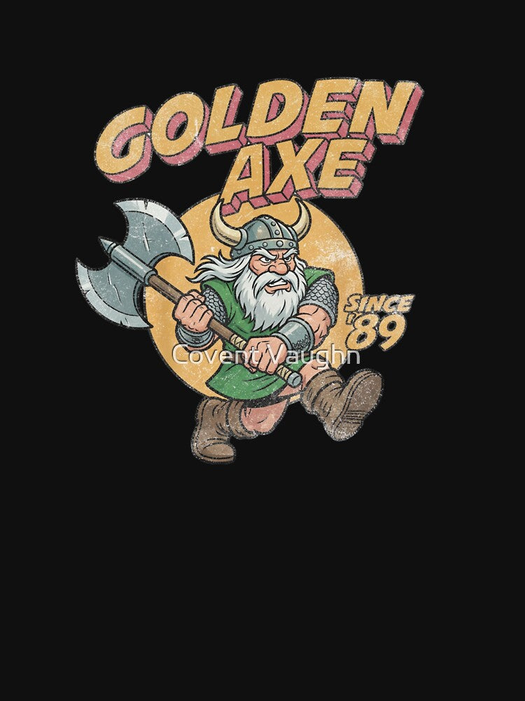 Golden Axe Since '89 Retro Gaming Arcade Game Classic Video Game Gamer Fan by Covent Vaughn