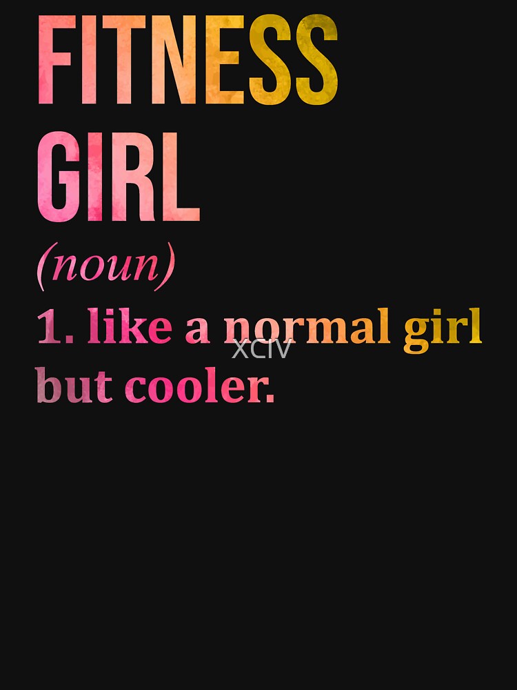Fitness Girl Definition in Watercolor by XCIV