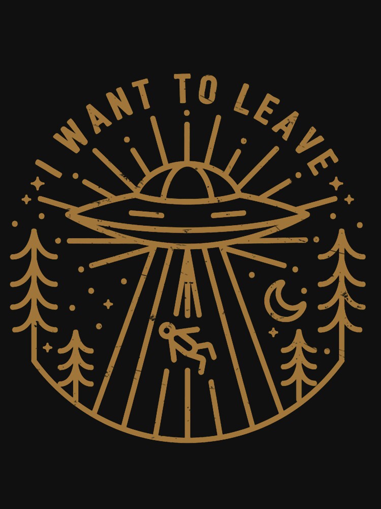 I Want To Leave UFO Abduction Art by TERESAWRIGHT5