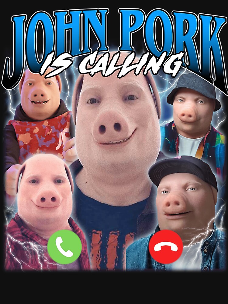 John Pork Vintage Retro Design by SidneyJame