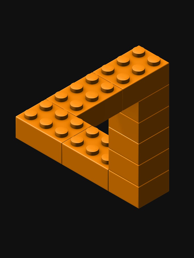 Escher Toy Bricks - Orange by chwatson