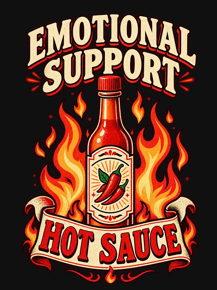 Emotional Support Hot Sauce by ThoughtsInTheOpen