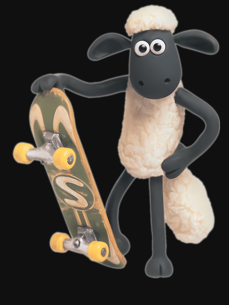 Claymation Sheep Character Holding Skateboard by daluxchin