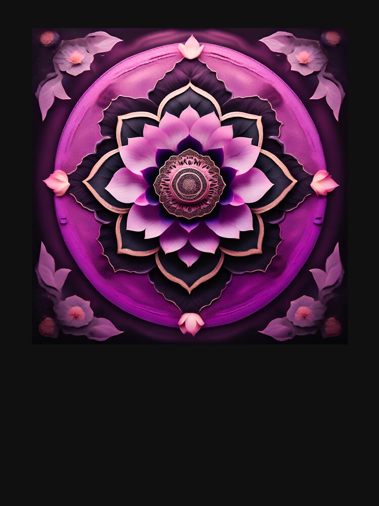 Purple Lotus Flower Mandala by SpiritualManda
