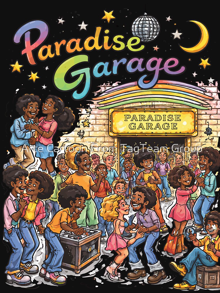 Vintage NYC Disco Club Vibes – 1970s Underground Dance Scene by Arte Cartoon From TagTeam Group