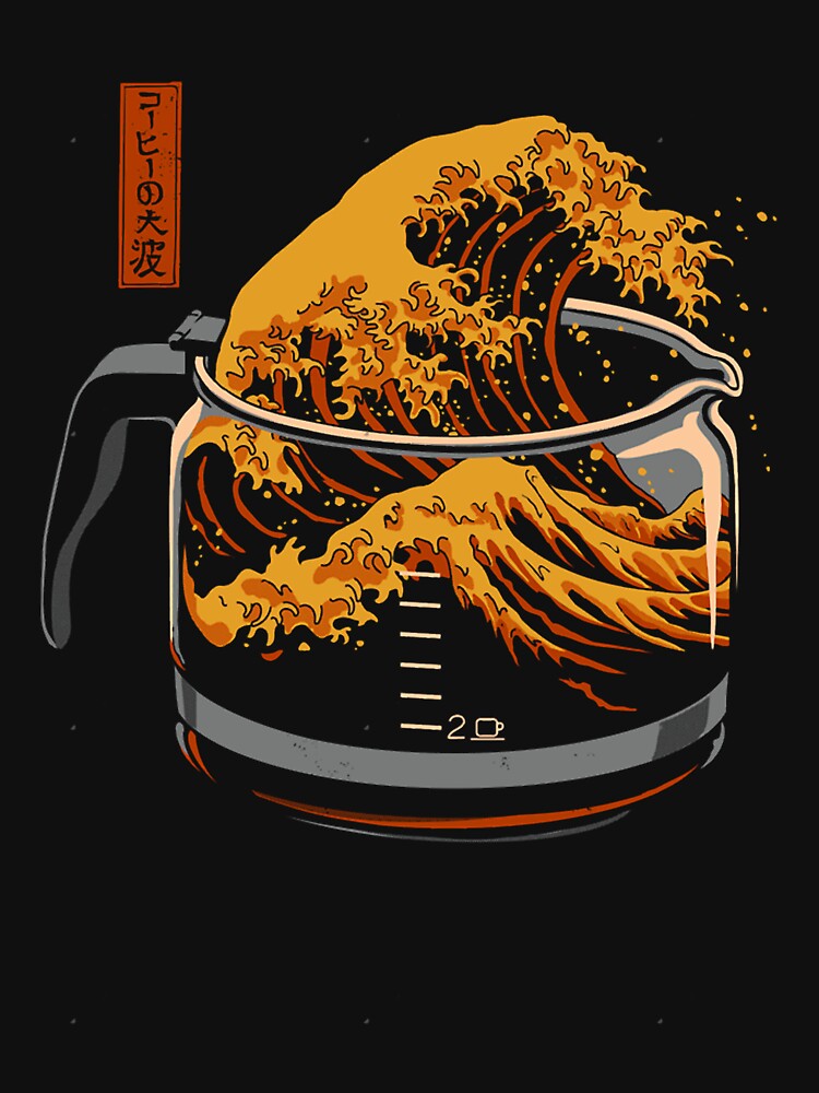 The Great Wave of Coffee by RowenaGagnonz