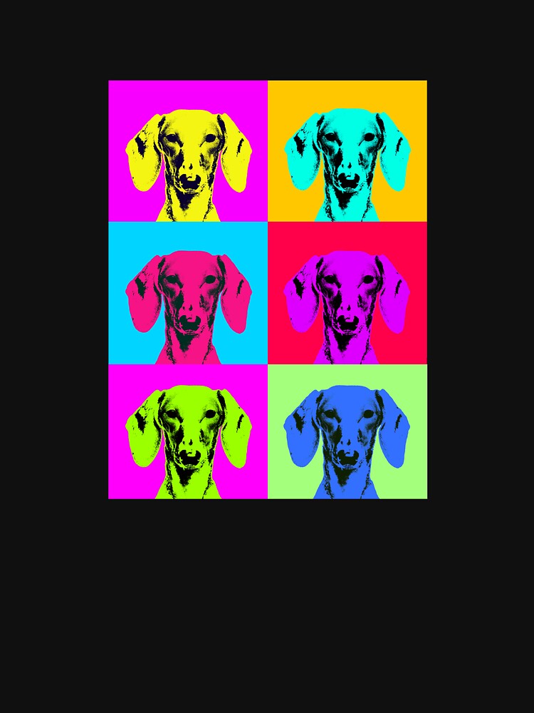 Dachshund pop art by Thechillfactor