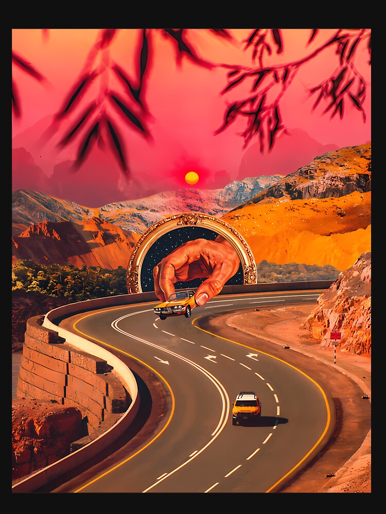 Retro Synthwave Highway Neon Driver by mcsaazhxo57