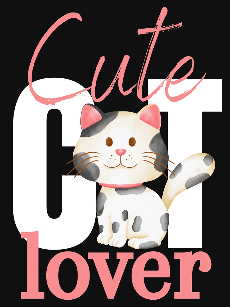 For A Cat Lover, Cute Cat Lover Print - For a cat lover, for a cute cat lover. by Wentoo