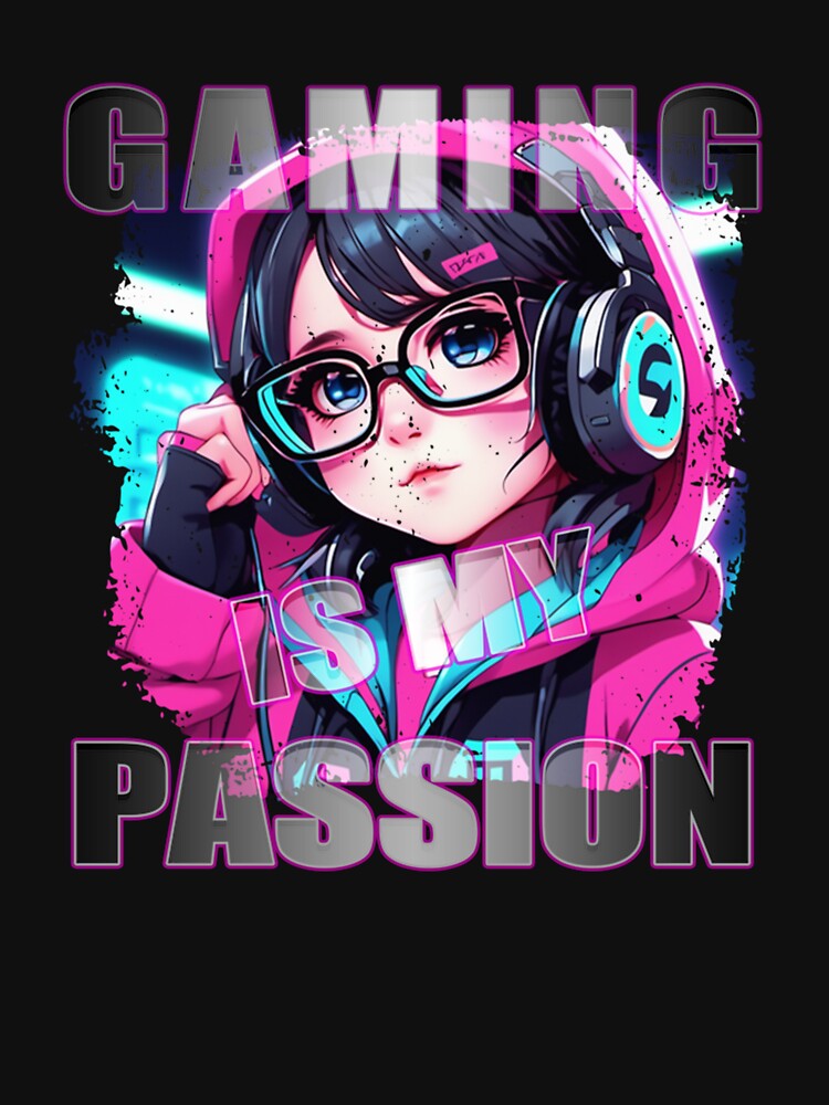 Gaming Is My Passion - Kawaii Chibi Adorable by taaddison50