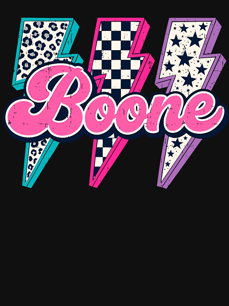 Boone Lightning Leopard Checkered Coquette Bow Western Rodeo Name by nojany
