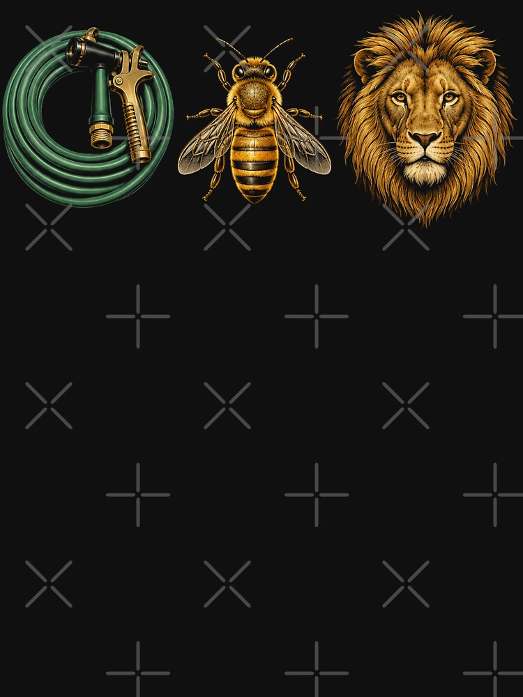 Hose Bee Lion Icons Retro Funny Hoes Be Lying Pun Intended by will freed18