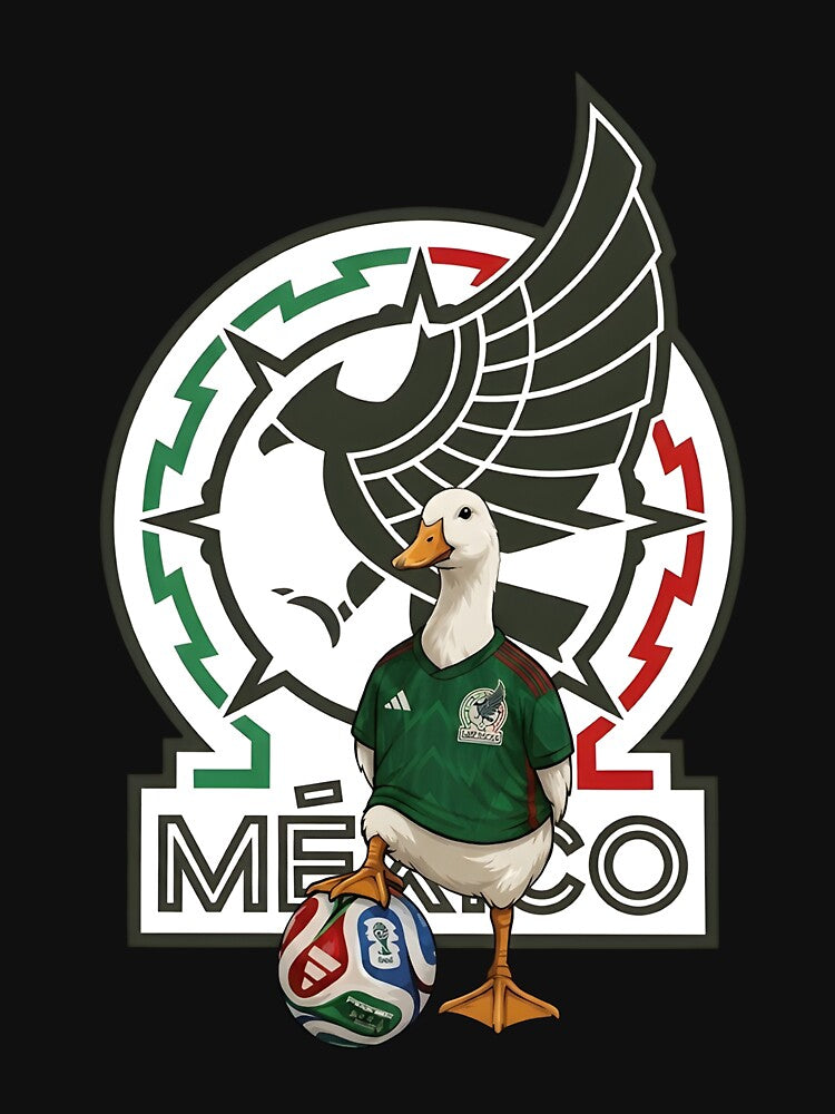 Mexico Eagle Duck Futbol Soccer Fan Proud Mexican Fiesta by kienoy