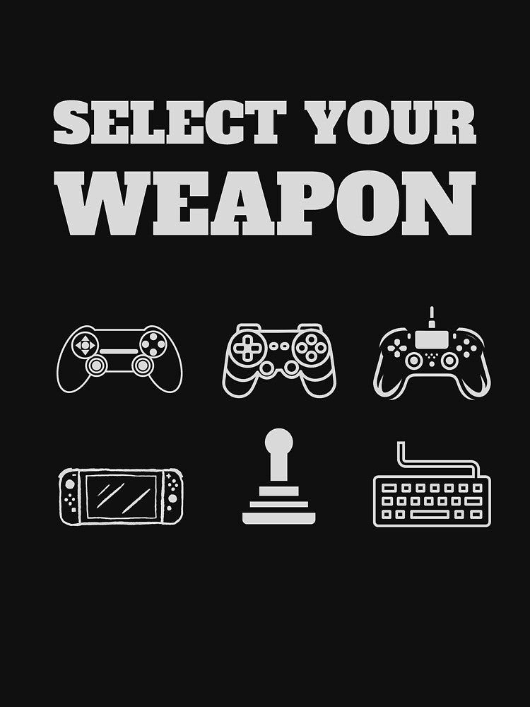 Select Your Weapon - Retro and Modern Gaming Controllers Graphic by Abaseen