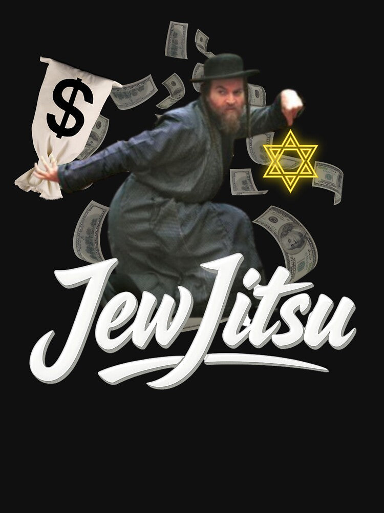 Jew Jitsu Funny Meme Graphic Tee by retrogarms
