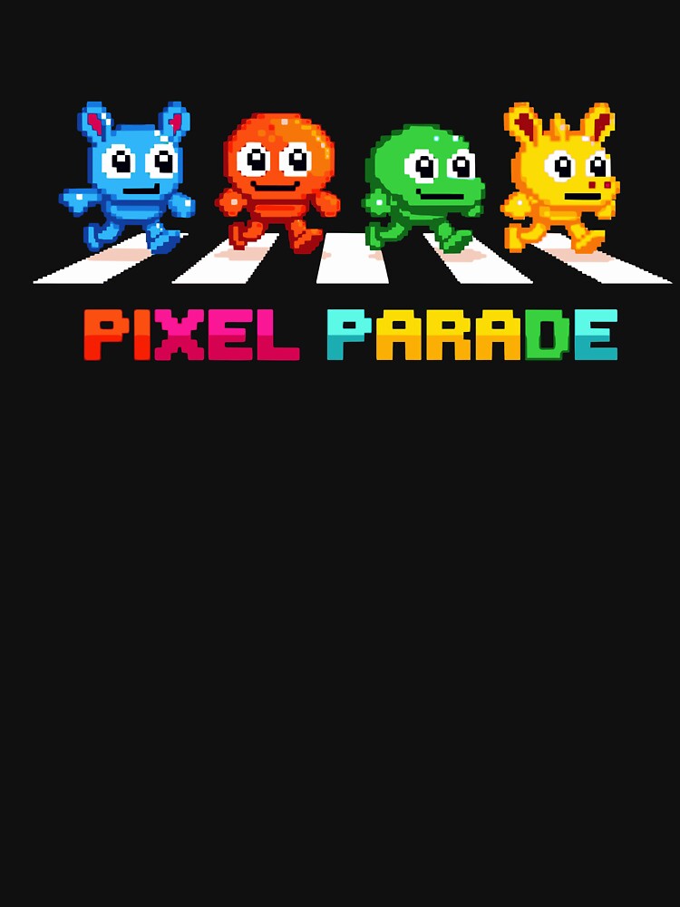 Pixel Parade – Retro 8-Bit Arcade Character Design by PixelRageStudio