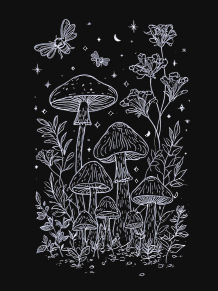 Enchanted Mushroom Forest Night Shirt by WearTheVibe Store