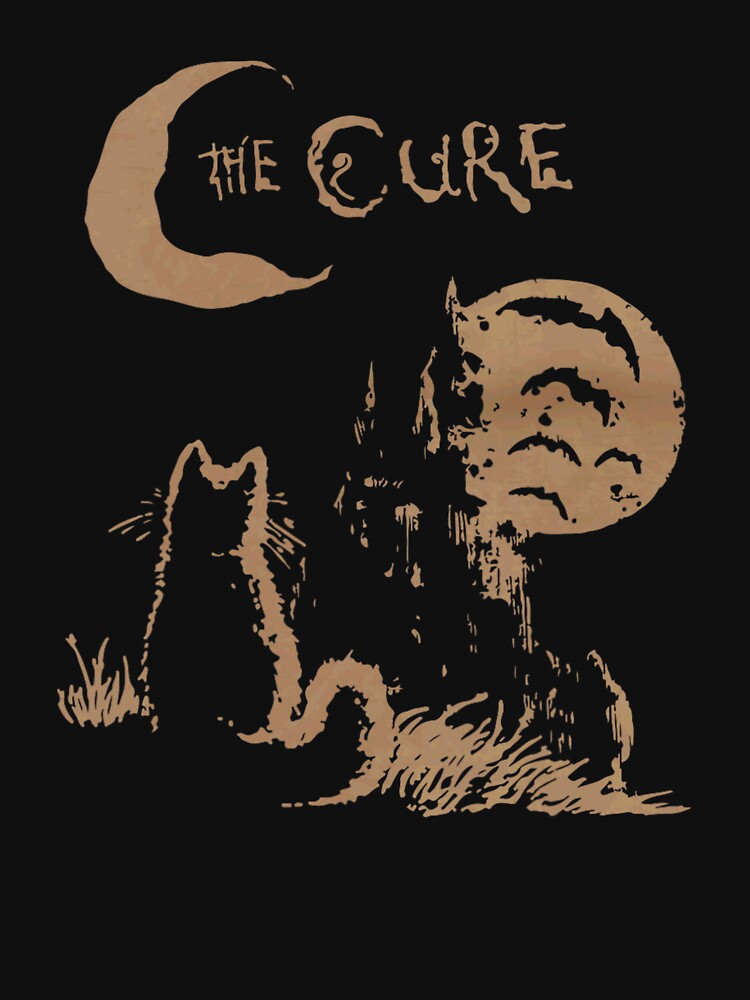 The Cure Cat Moon 90s Alt Indie Rock band For Men, For Women, Cat Lover Gift by KoryYarris