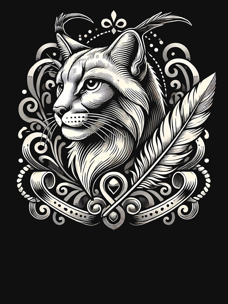 Minimalist feline, for dark backgrounds by UrbanLayers