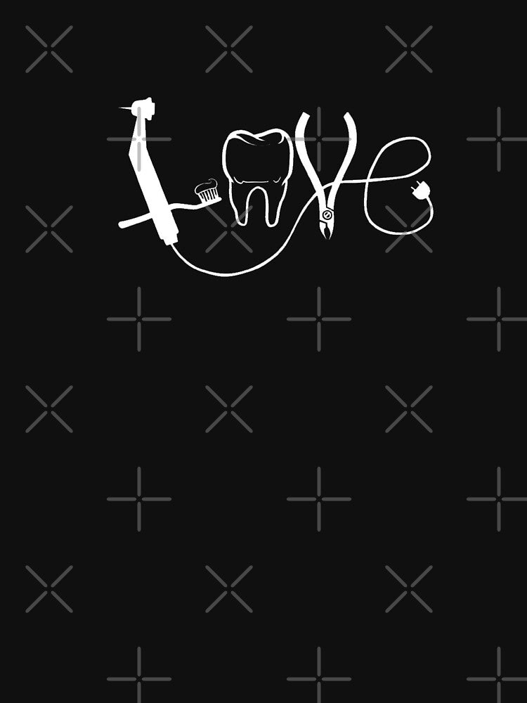 Dental Love | Minimalist Dentist Line Art by Fei Long Design Hub