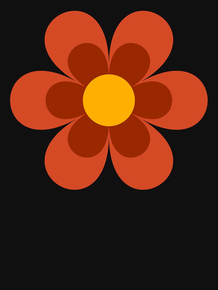 Groovy Retro Daisy Flowers by TheCatmeow2000