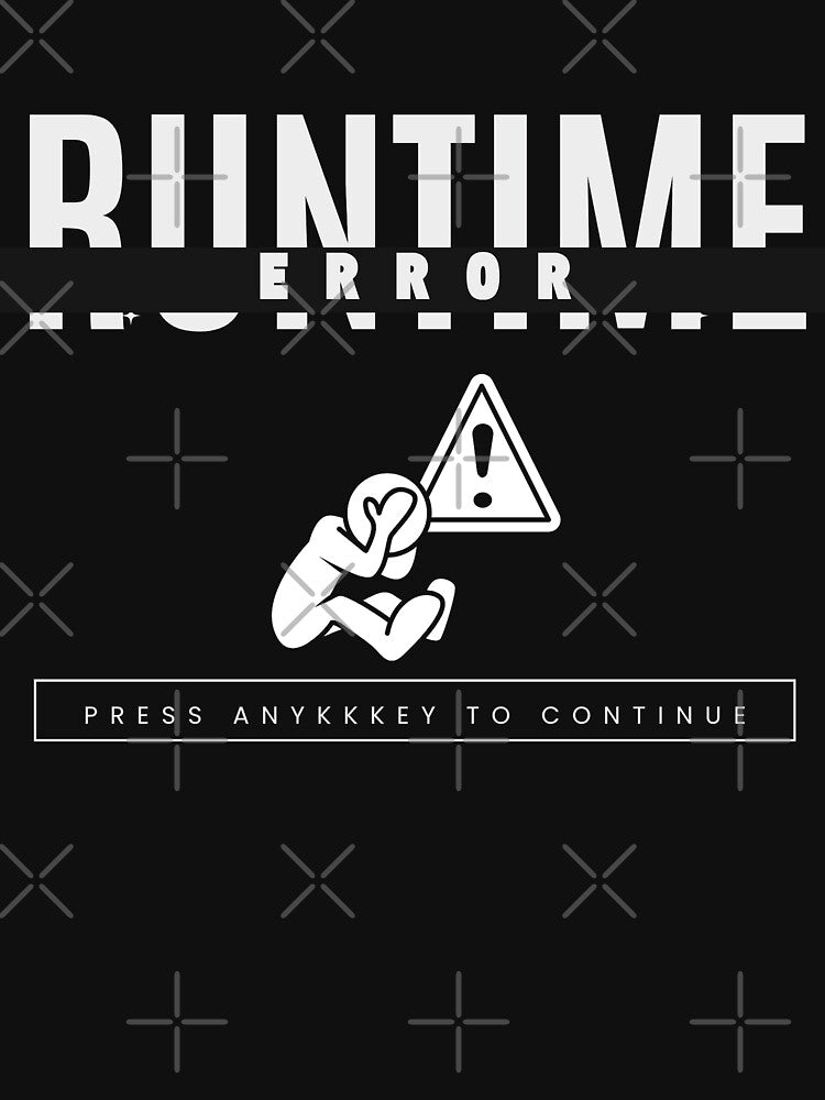 Runtime Funny Programmer Streetwear T-Shirt For Dark Color by SimplyDraftShop