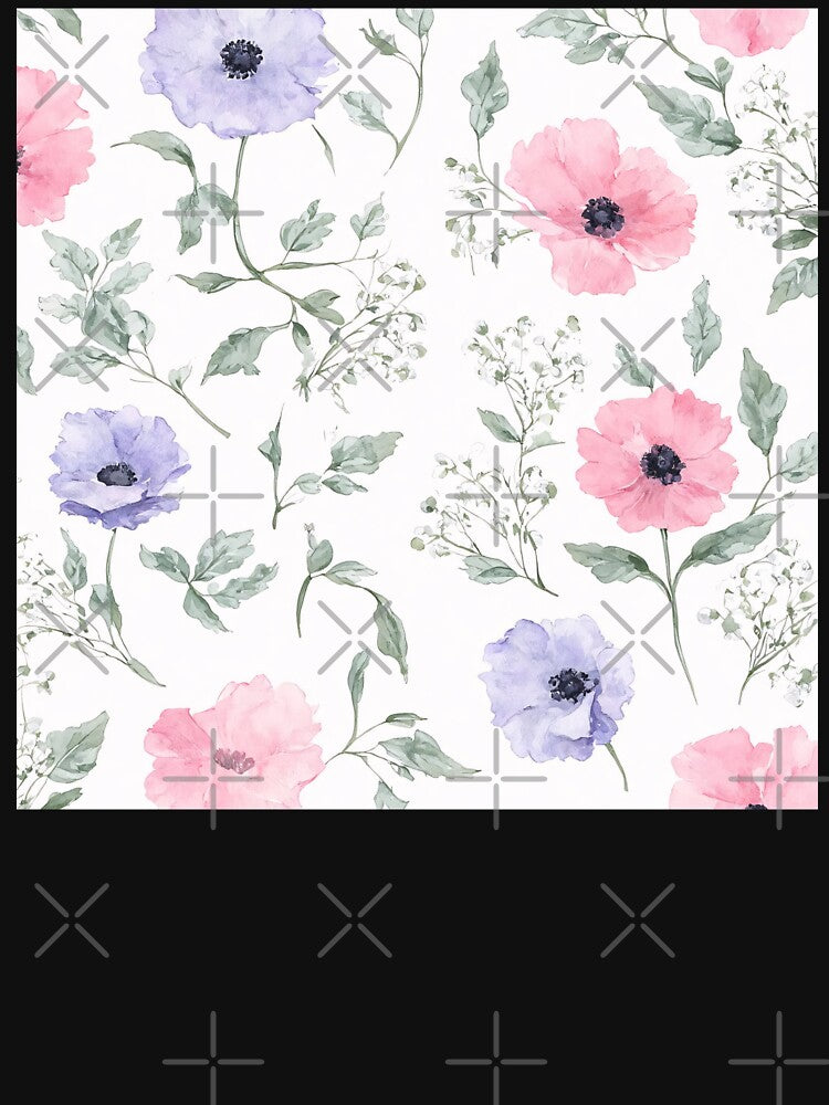 Minimalist Soft Watercolor Floral Pattern by SeamPix