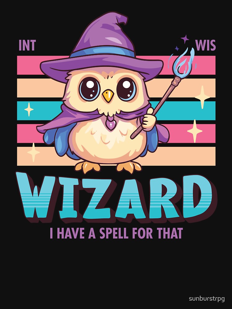DnD Wizard Kawaii by sunburstrpg