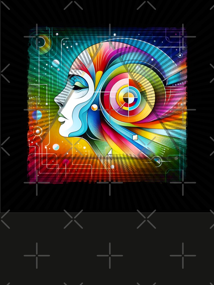 Soul’s Spectrum-Futuristic rainbow face by ART-HOME-PAWS