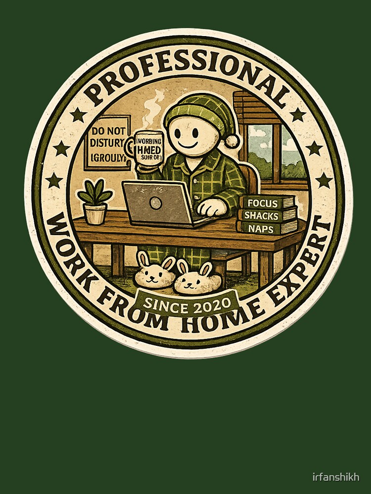 Professional Work From Home Expert Since 2020 – Funny WFH Vintage Badge | Remote Work Gift by irfanshikh