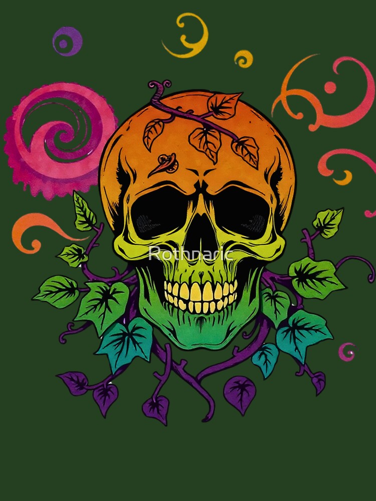 Psychedelic Vine Skull by Rothnaric