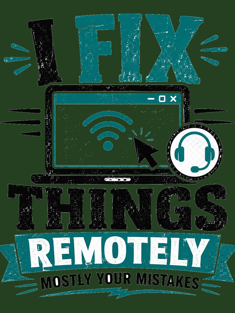 I Fix Things Remotely by Moodwear-Studio
