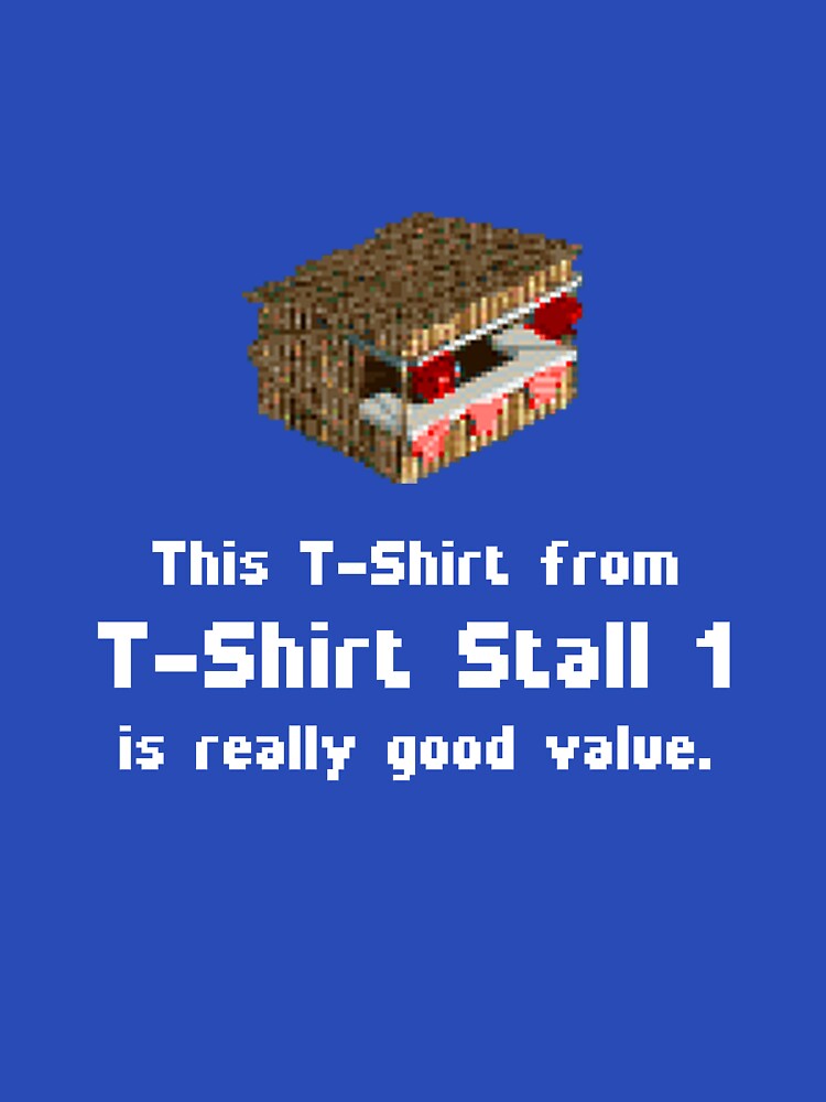 Rollercoaster Tycoon - T-Shirt Stall Shirt by ronniesoak