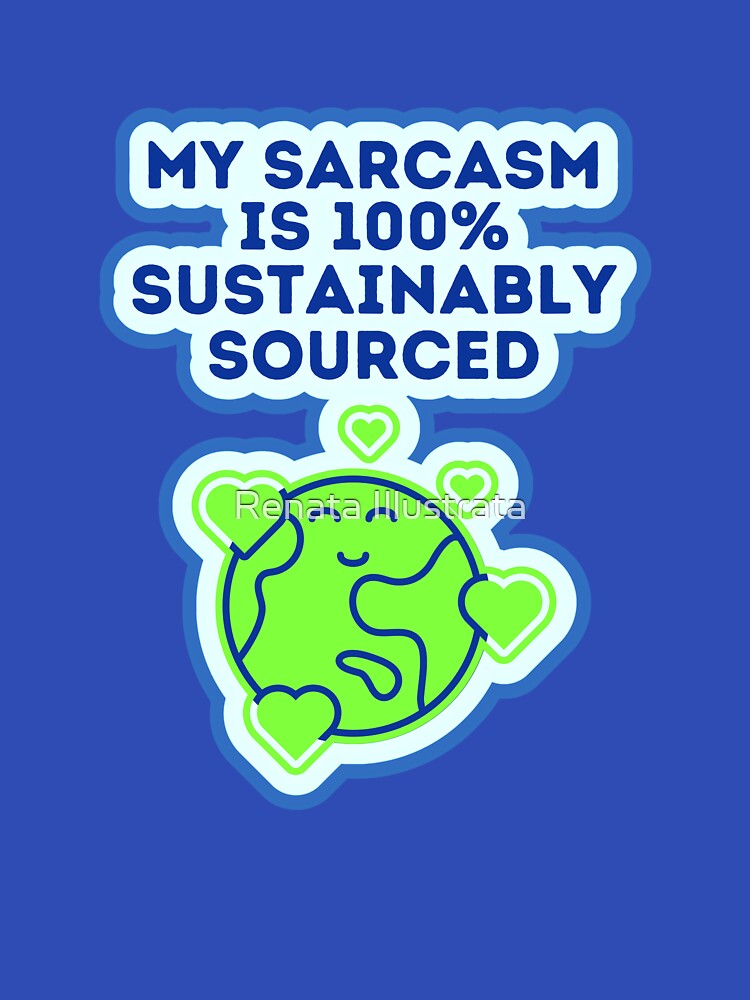 Sarcasm 70s Style Sarcastic Person by Renata Illustrata