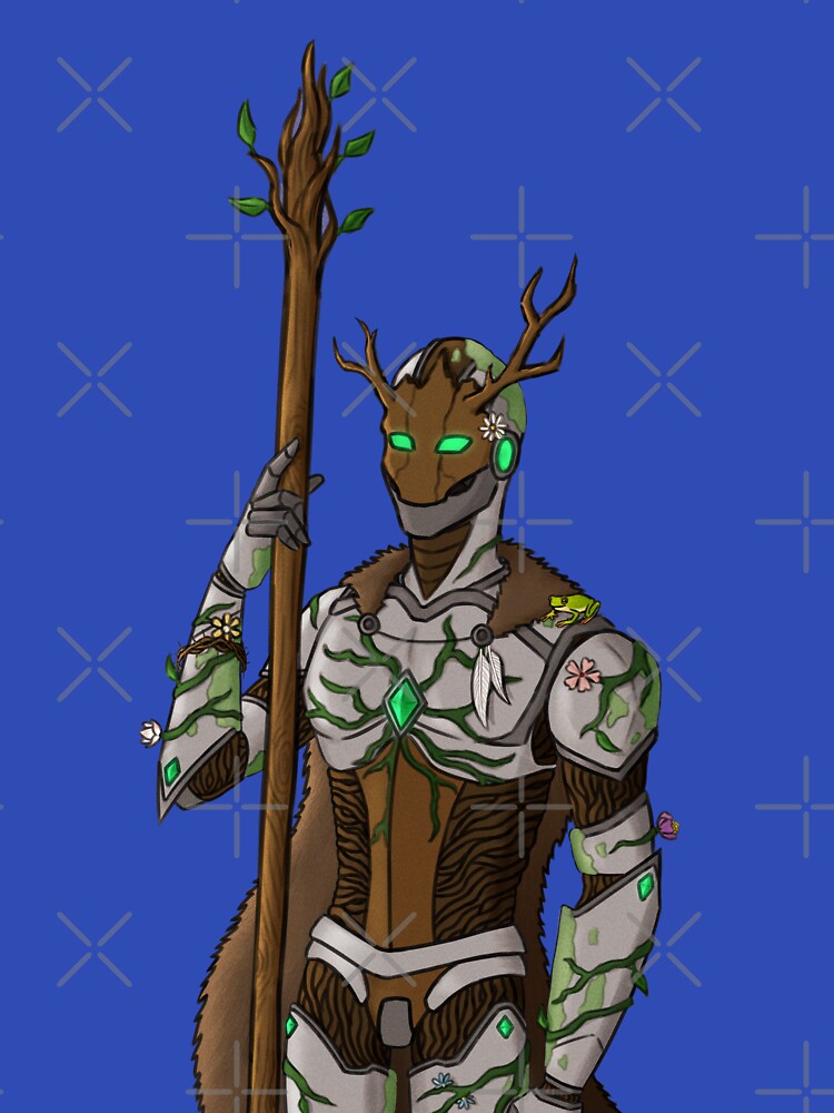 Warforged druid DnD portrait by ZentropyArt