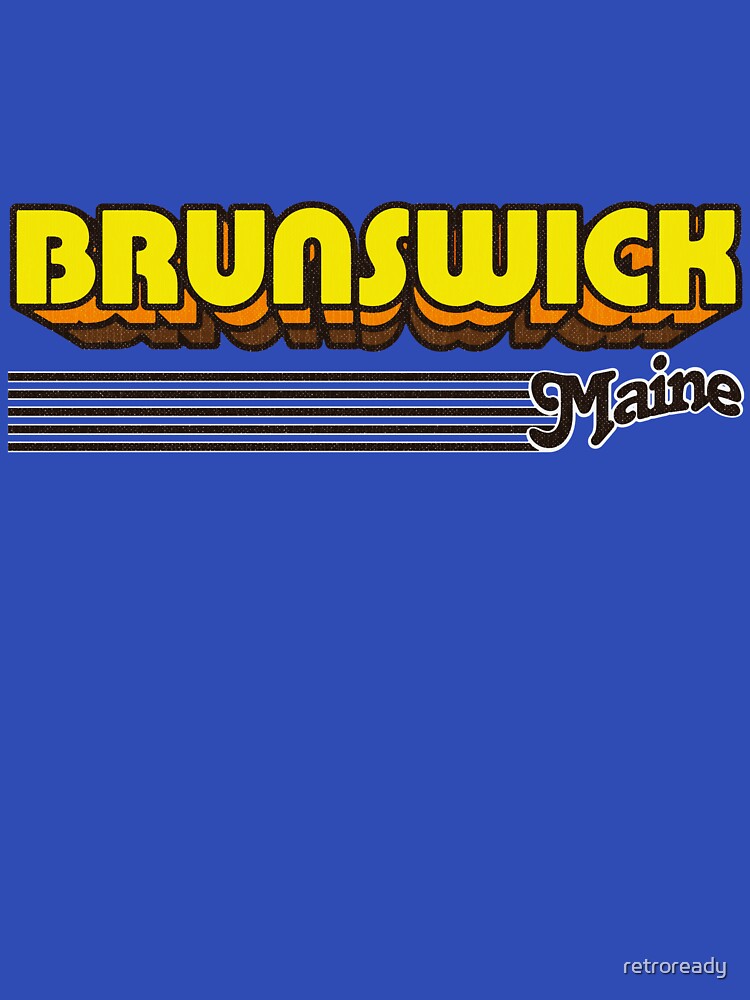 Brunswick, Maine | Retro Stripes by retroready