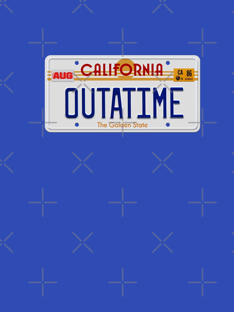 OUTATIME License plate by -Koleidescope