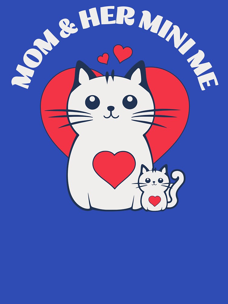Mom and Her Mini Me Funny Cat by Sachie's Studio