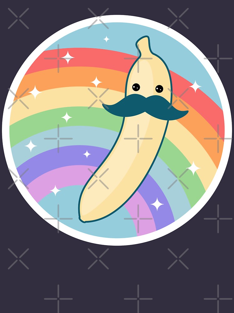 Cute Mustache Banana by sugarhai