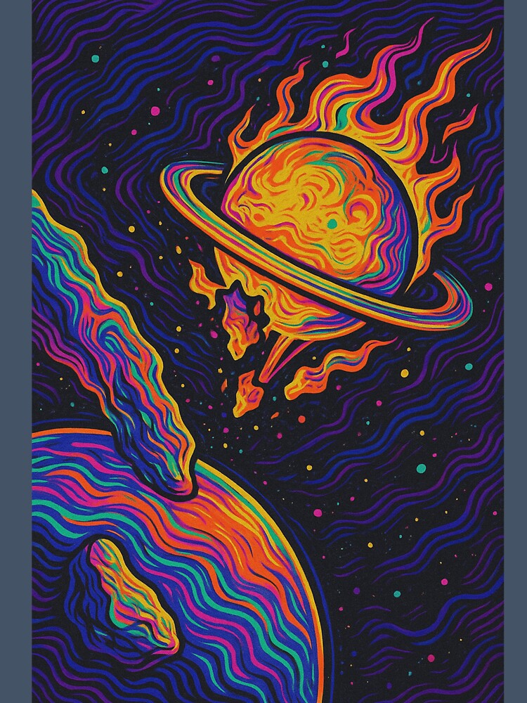 Psychedelic Space Explosion — Trippy Cosmic Art by From Cyryl with Love