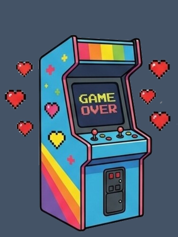 Retro Arcade Game Over – Pixel Art Gaming Machine by ChaosNest