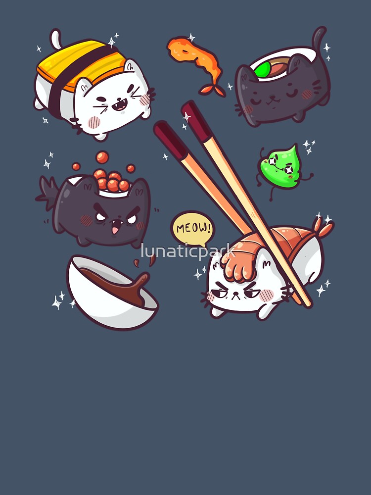 Sushi cats by lunaticpark