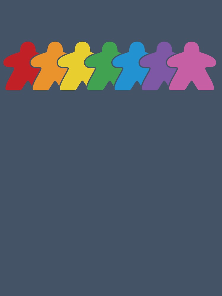 Rainbow Board Game Meeple Group by BeamGeeks