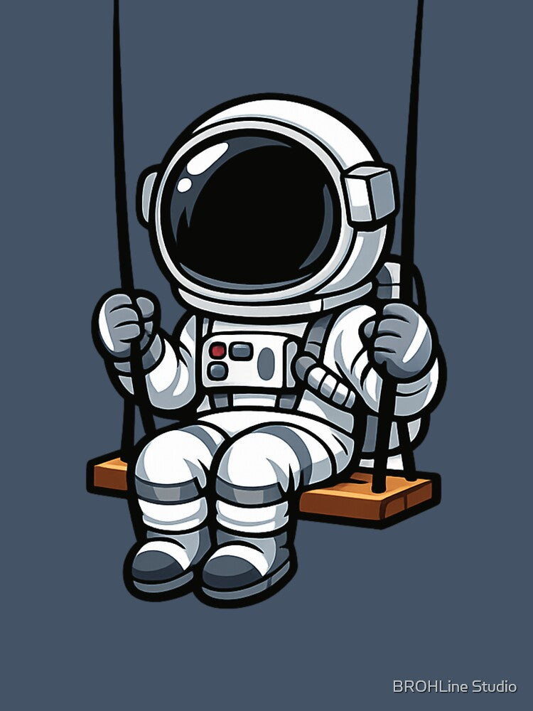 Astronaut On A Swing by BROHLine Studio