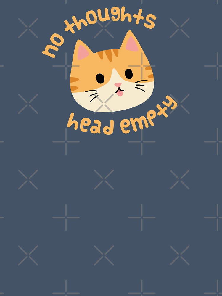 No Thoughts Orange Cat by ElectricFangs
