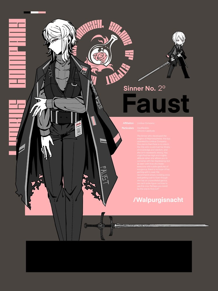 Limbus Company | Faust Minimalist Print by Aokis_